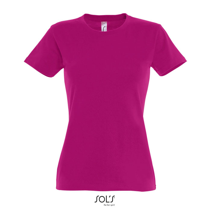 Tshirt femme publicitaire coton 190g - IMPERIAL Fuchsia 1